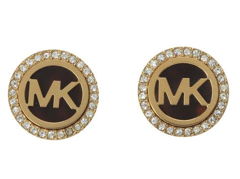 michael kors mk monogram stud earrings|Michael Kors replacement earring backs.